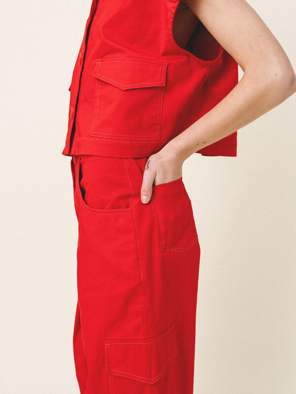 LOVE+ALICIA DAVI Cotton Cargo Pants