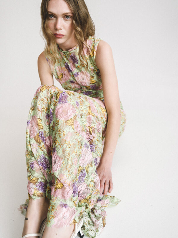 Love+Alicia EROS Printed Lace Maxi Dress