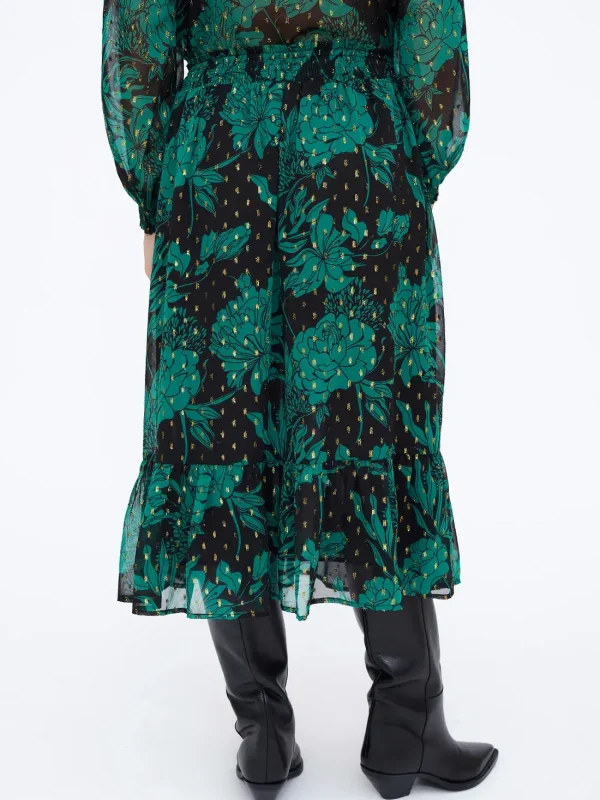 Wild Pony Midi skirt with Wild Flower print