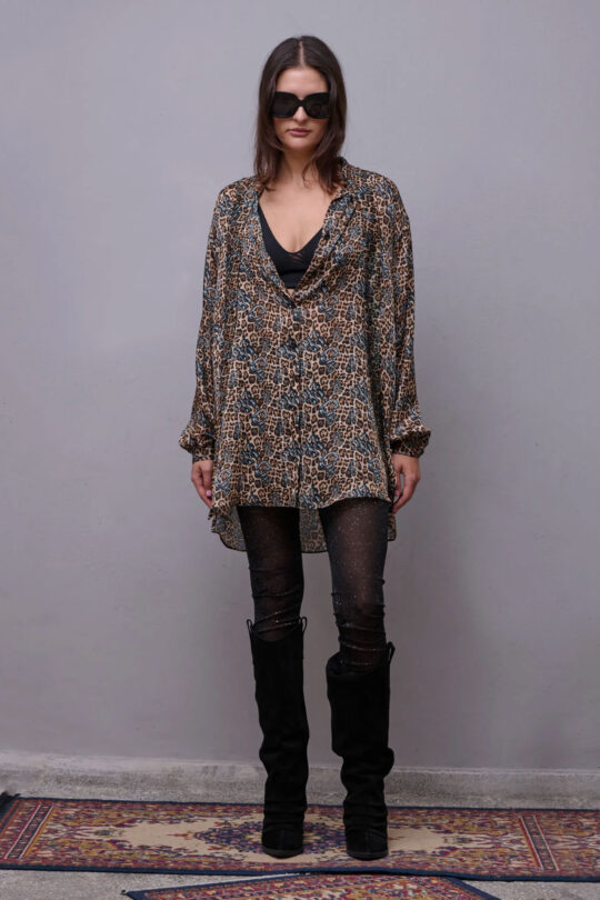 Collectiva Noir ARIA LEOPARD SHIRT Collectiva Noir ARIA LEOPARD SHIRT