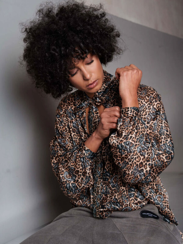 Collectiva Noir ARIA LEOPARD SHIRT