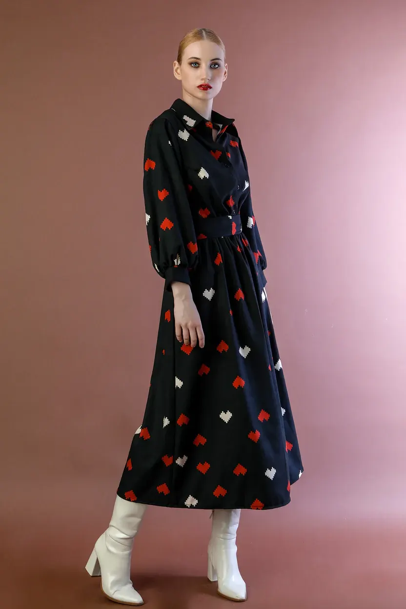 BEE ME ARIANNA DRESS (hearts)