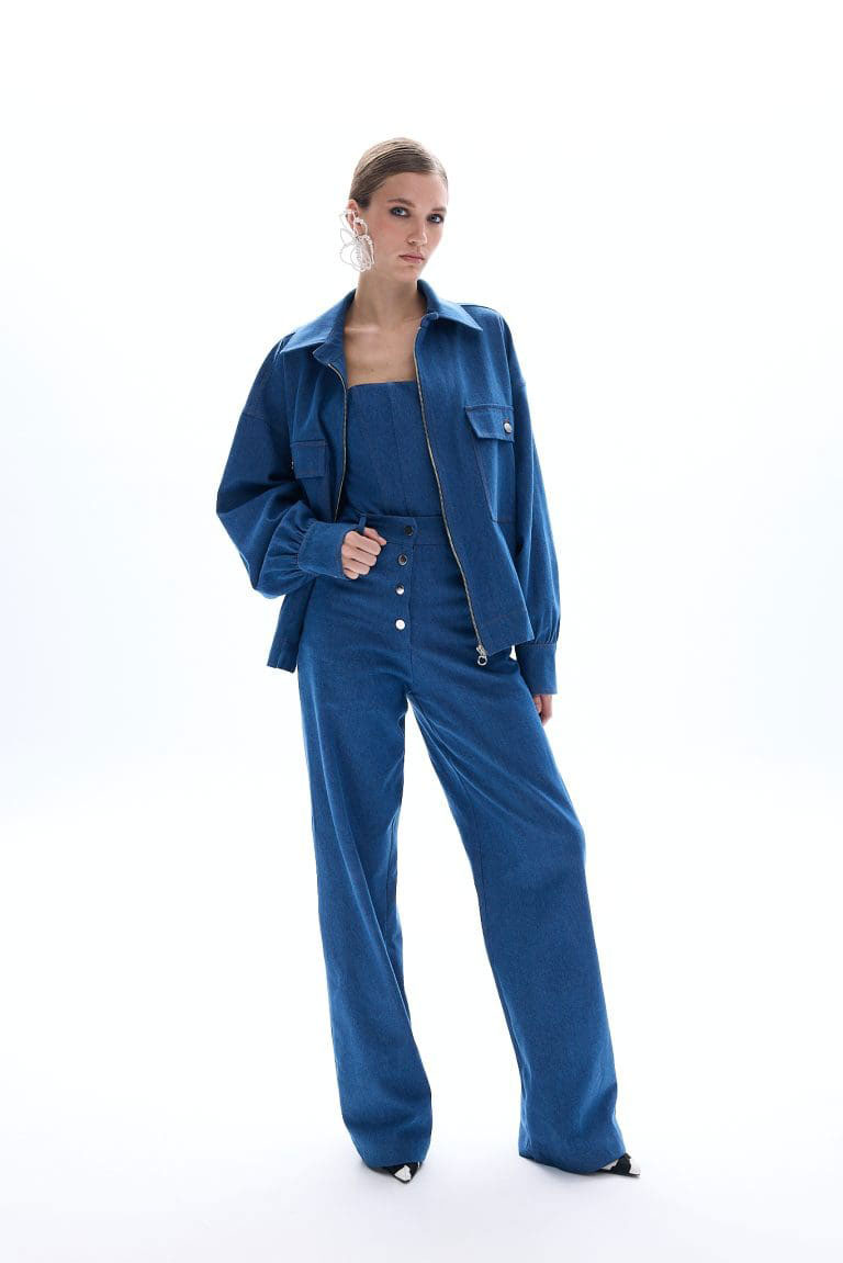 Be A Bee-Blue Denim Pants