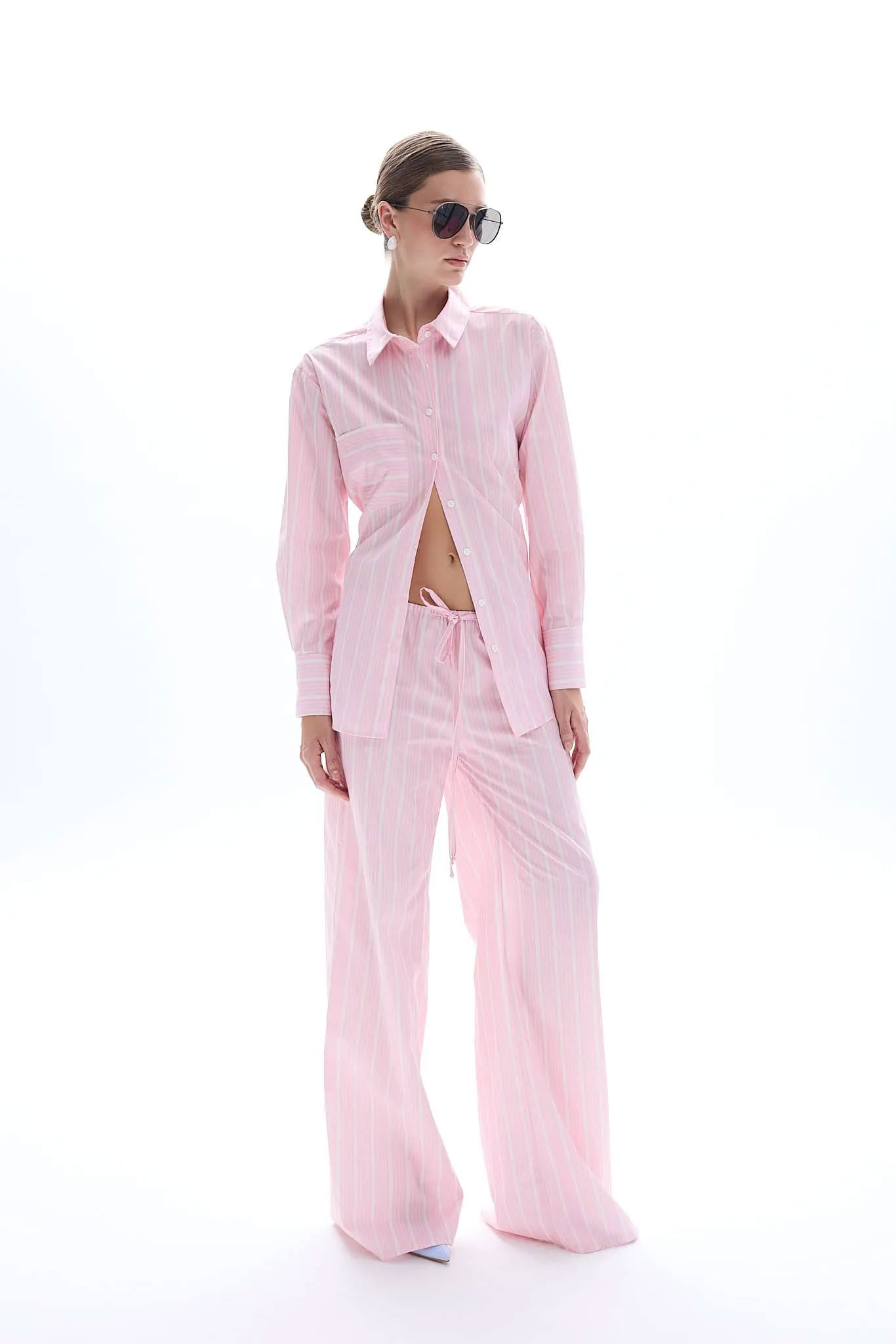 Be A Bee Pink Stripped Pants