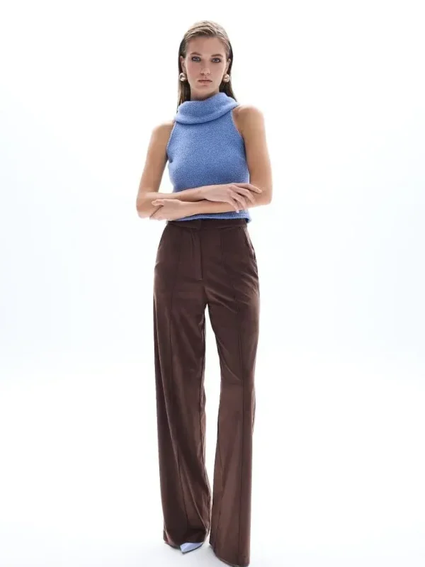 Bee A Bee Odette Suede Brown Pants