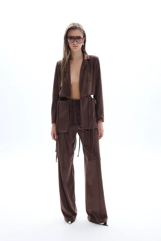 Bee A Bee Odette Suede Brown Pants