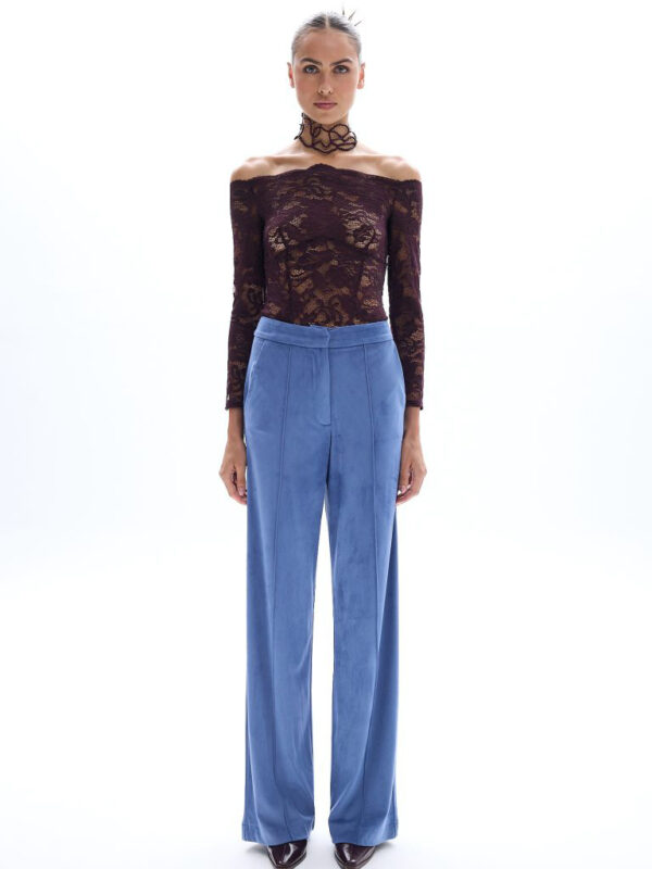 Be A Bee Odette Suede Blue Pants