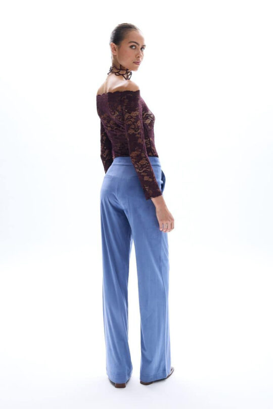 Be A Bee Odette Suede Blue Pants