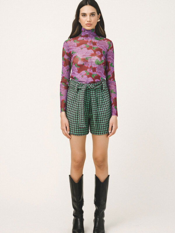 Love + Alicia TATUM Houndstooth Shorts