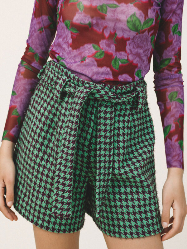 Love + Alicia TATUM Houndstooth Shorts