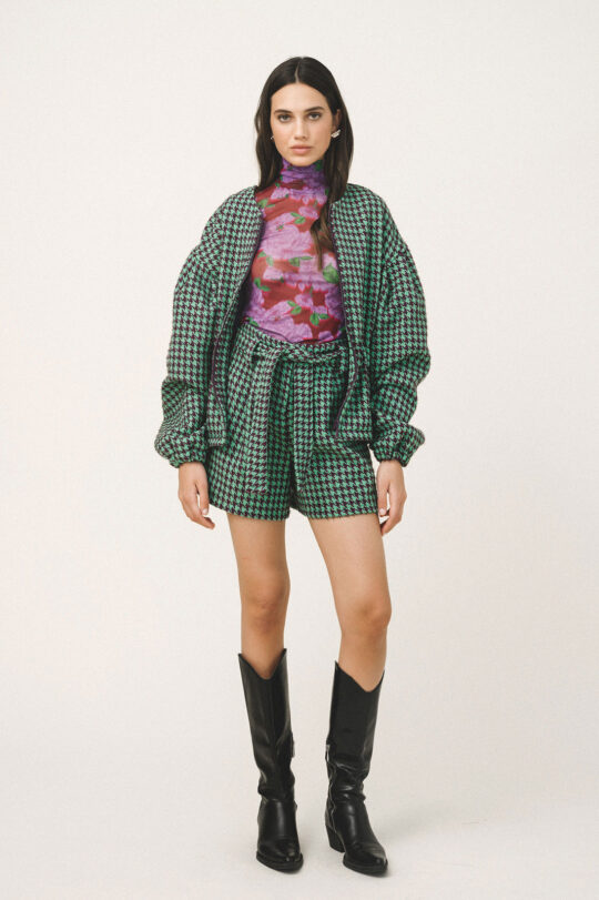 Love + Alicia ODELL Houndstooth Jacket