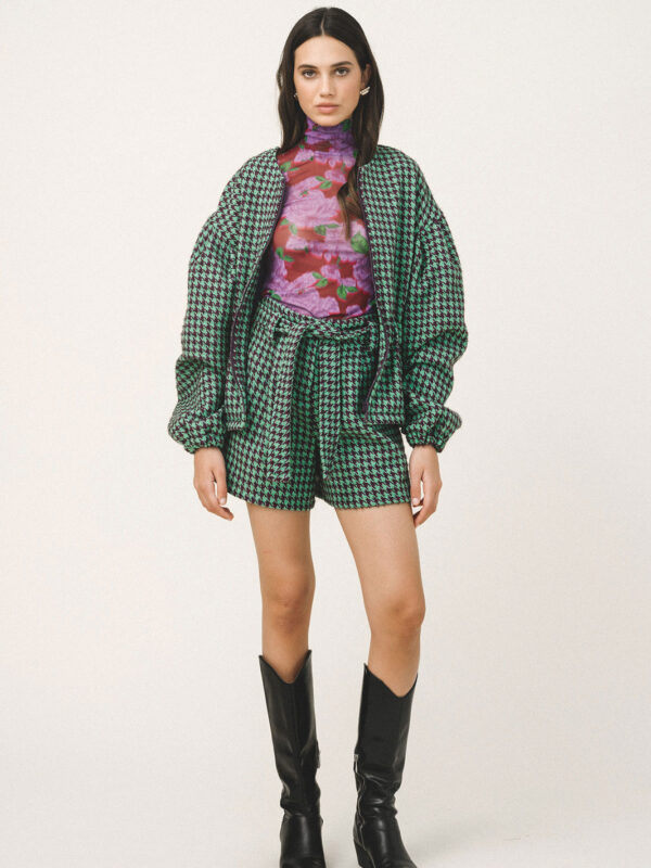 Love + Alicia ODELL Houndstooth Jacket