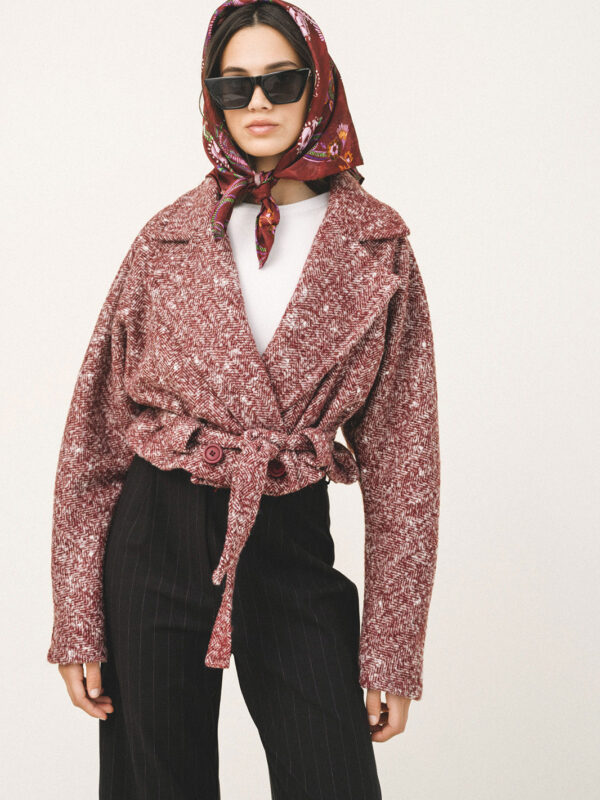 Love + Alicia JOVANA Herringbone Jacket