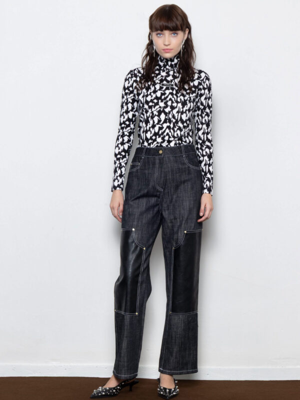 Mallory the Label-BUCKLE UP BLACK DENIM