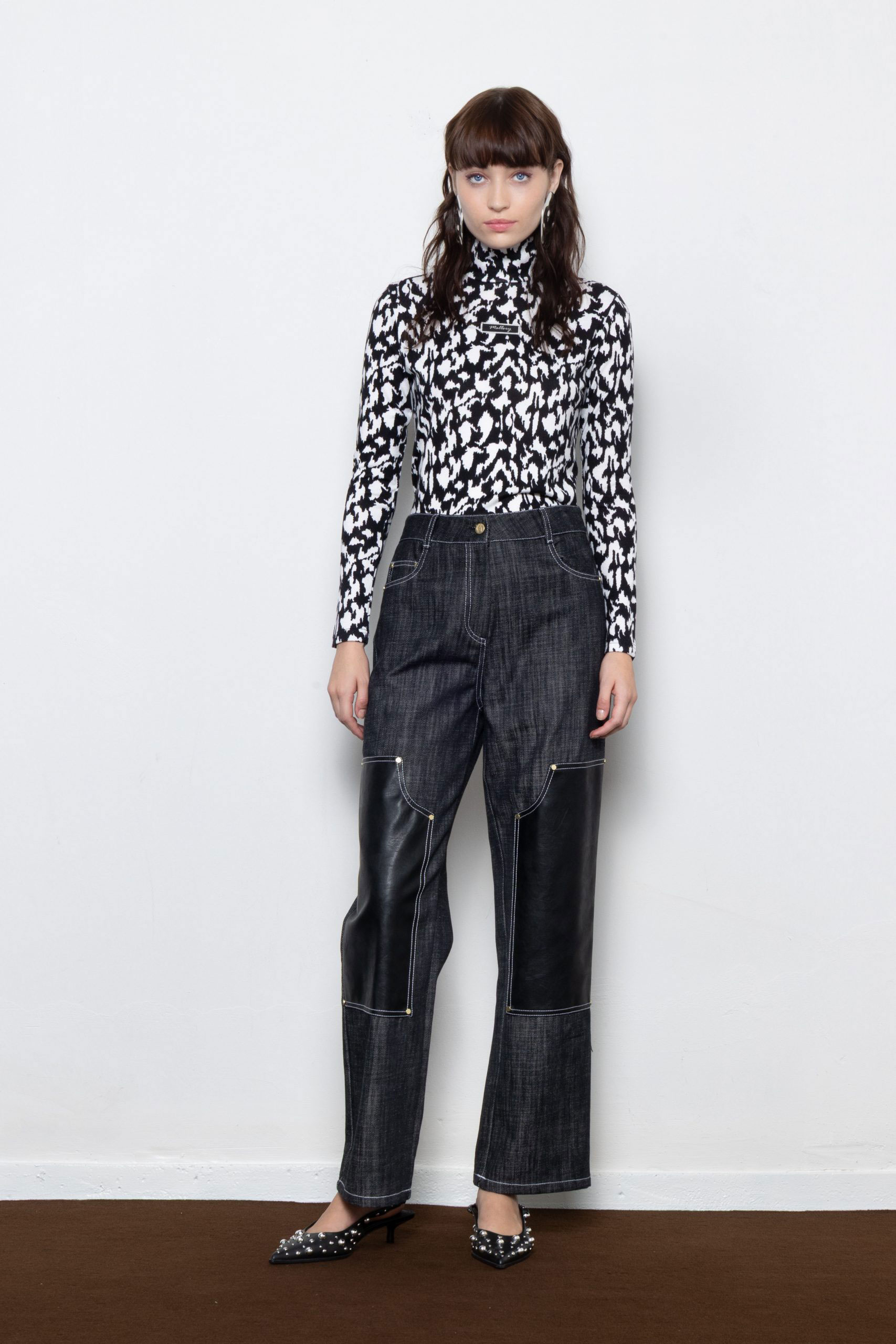 Mallory the Label-BUCKLE UP BLACK DENIM