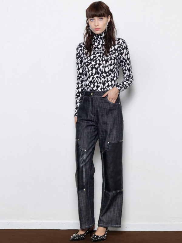 Mallory the Label-BUCKLE UP BLACK DENIM