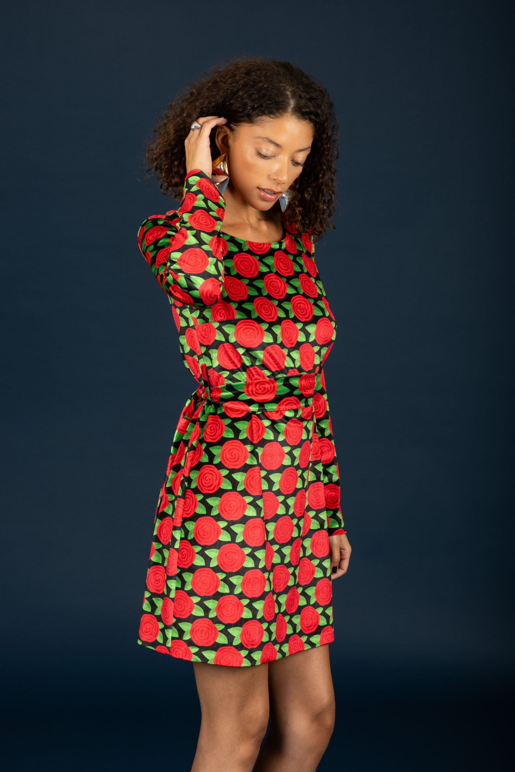 Chaton Dylan velvet dress