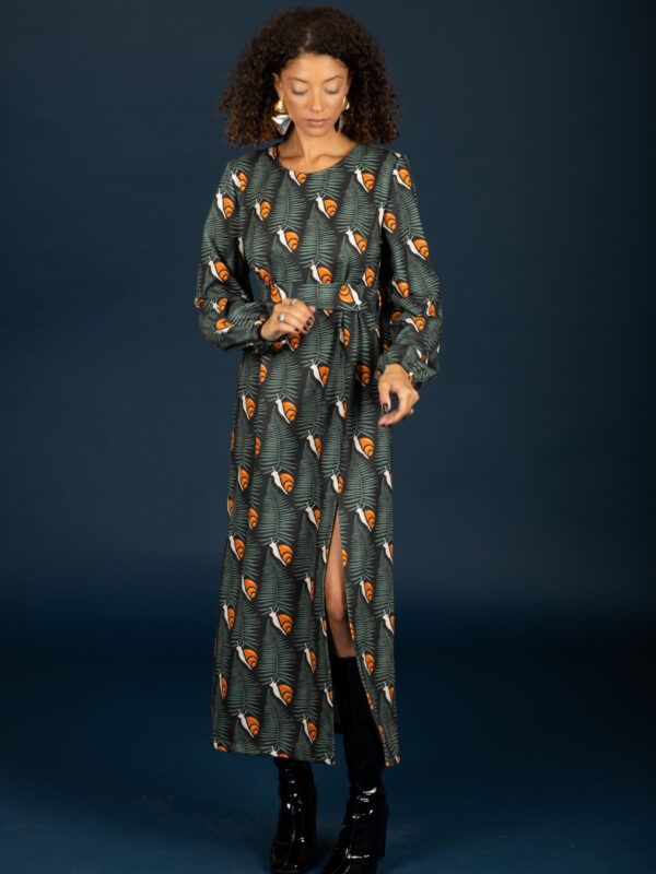 Chaton Kristen slim dress (Orange)