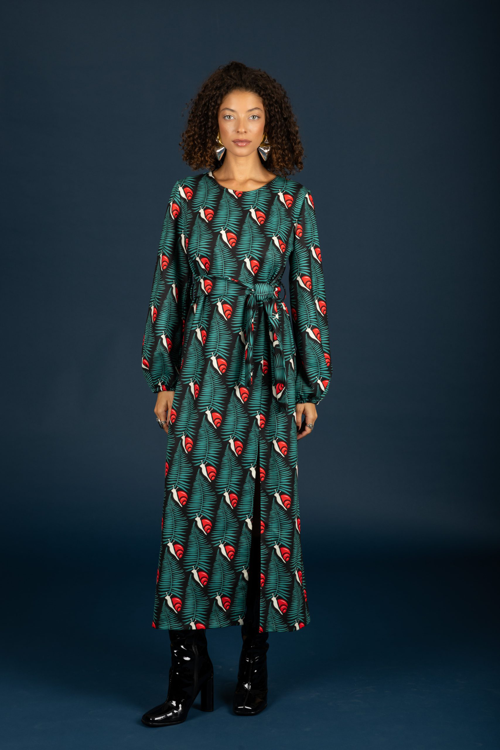 Chaton Kristen slim dress (Red)