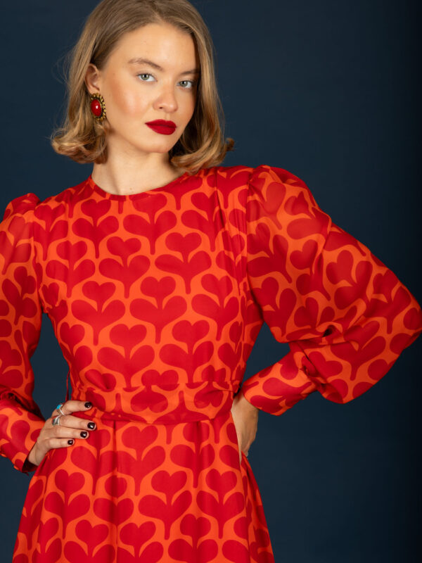 Chaton Agatha dress (Red)