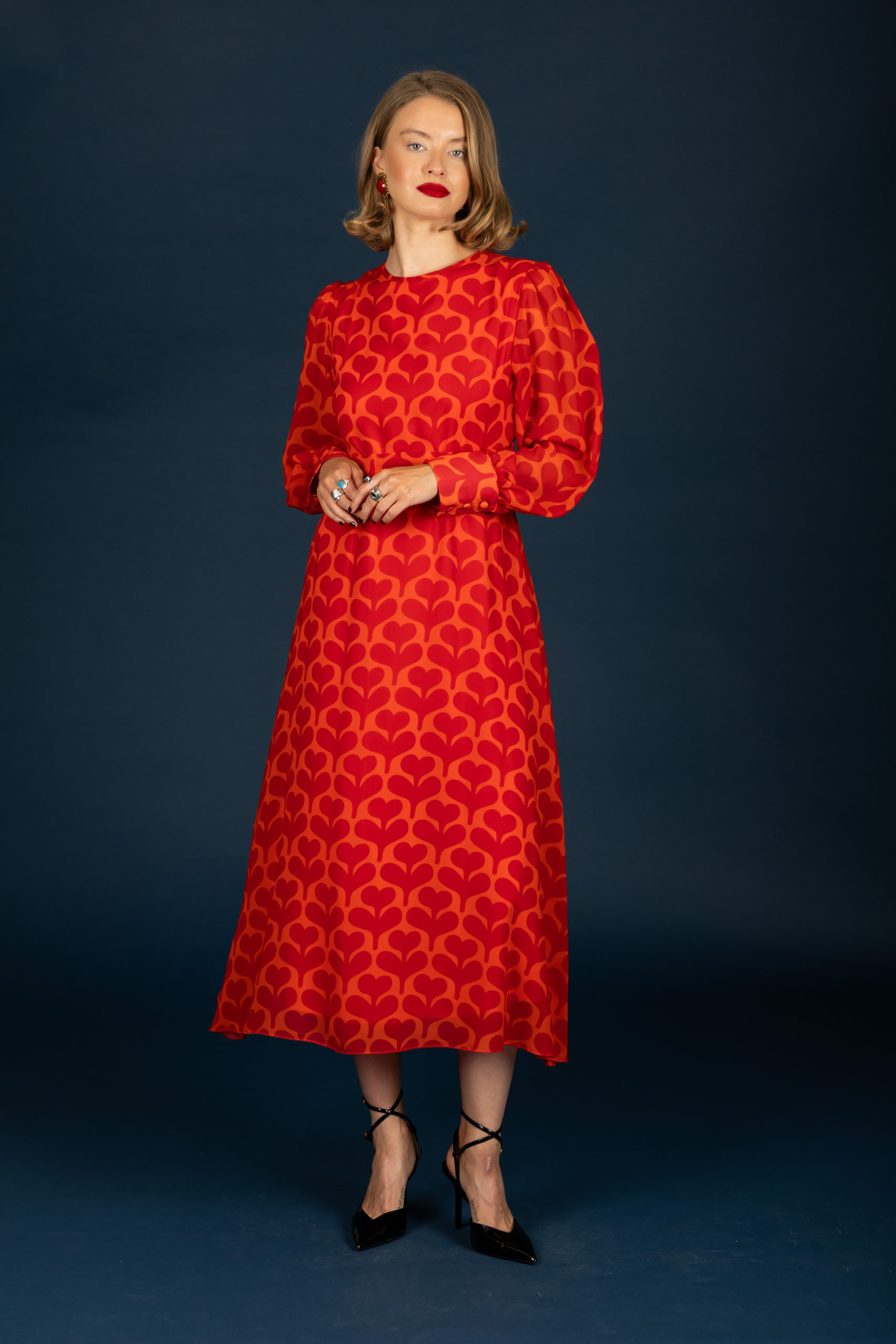 Chaton Agatha dress (Red)