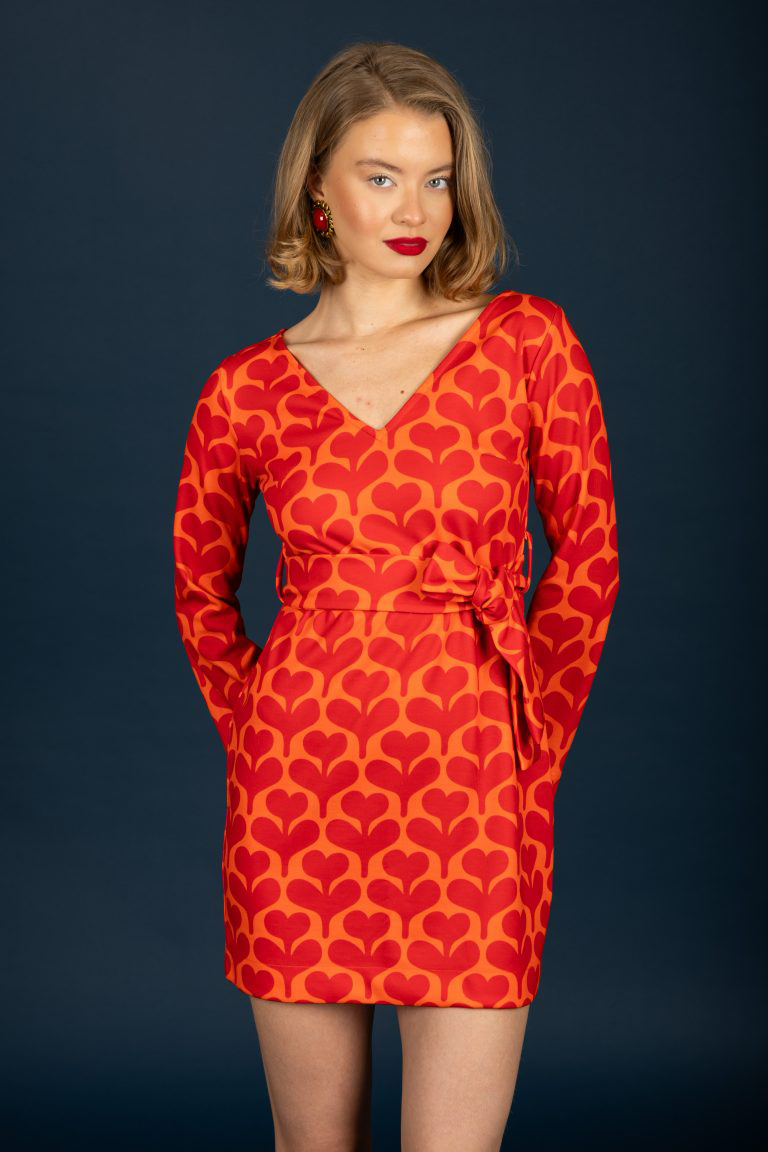 Chaton Agatha short dress (Red)