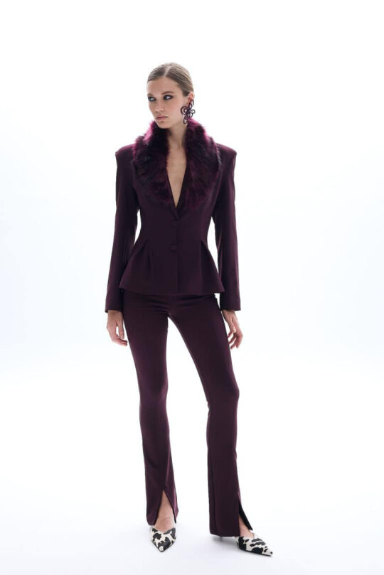 Be A Bee Nadia Burgundy Pants