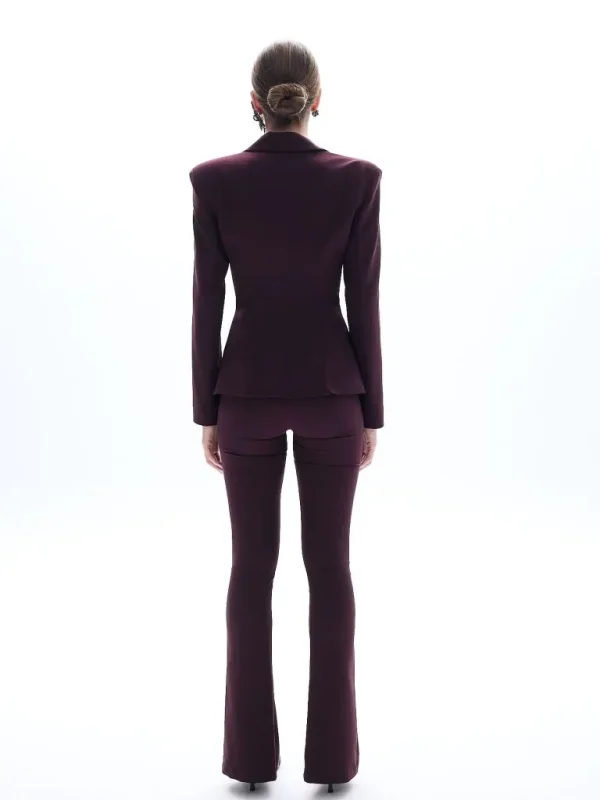 Be A Bee Nadia Burgundy Pants