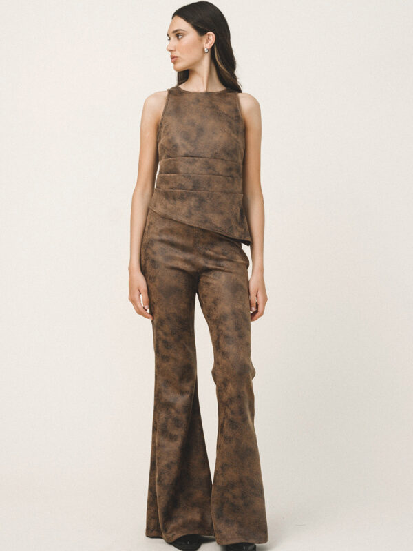 Love+Alicia ELORA Asymmetric Leather Top