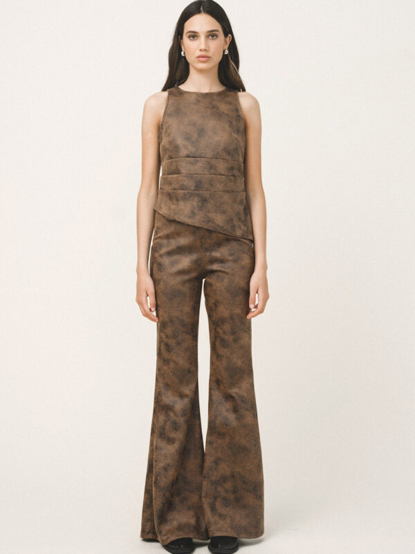 Love+Alicia EFFIE Flare Leather Pants