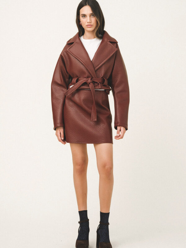 Love+Alicia JOVANA Leather Crop Jacket