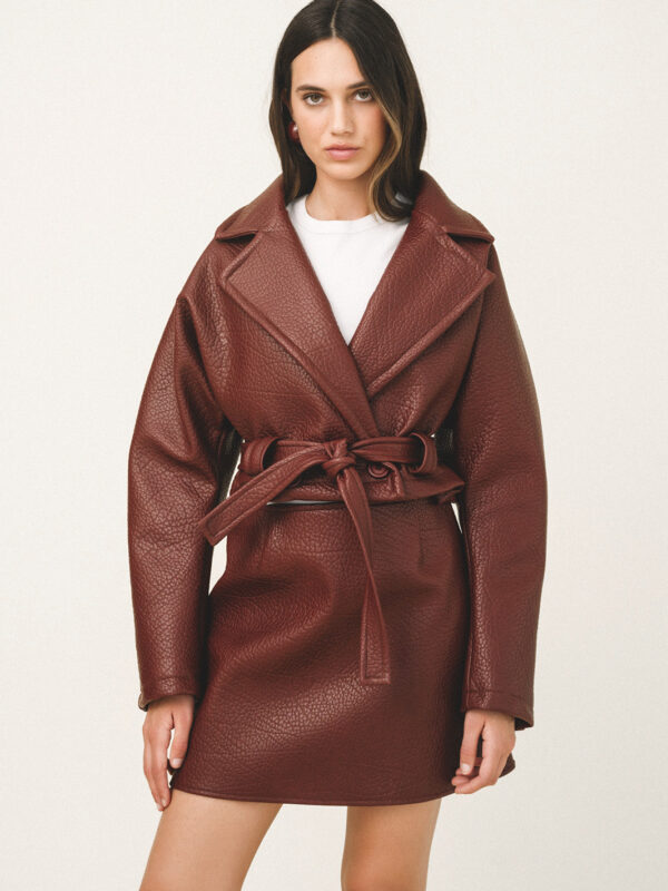 Love+Alicia JOVANA Leather Crop Jacket