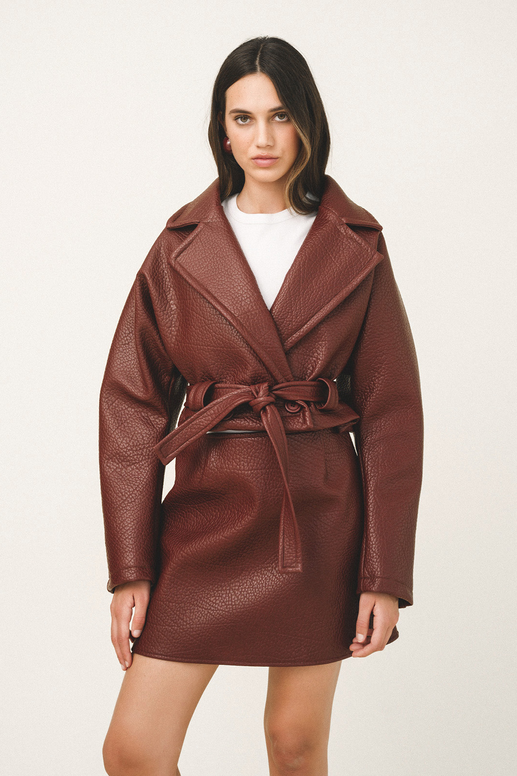 Love+Alicia JOVANA Leather Crop Jacket