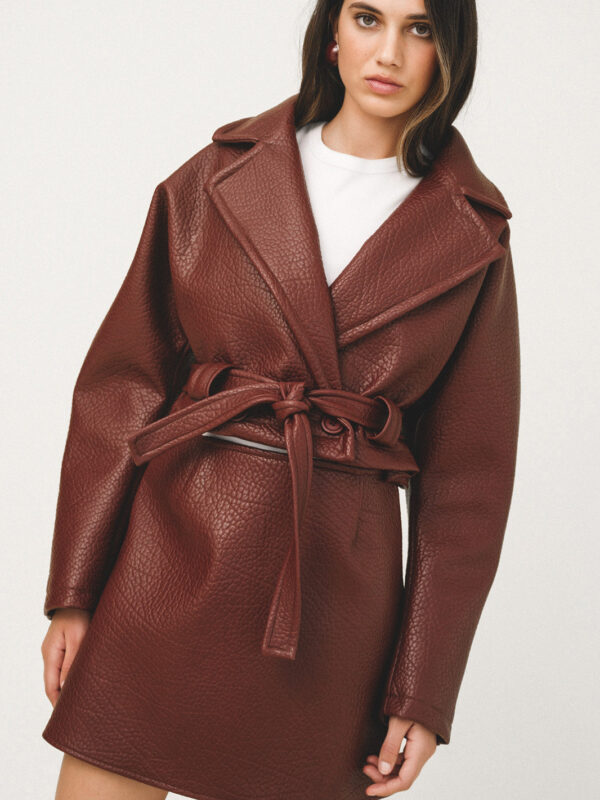 Love+Alicia REA Leather Mini Skirt