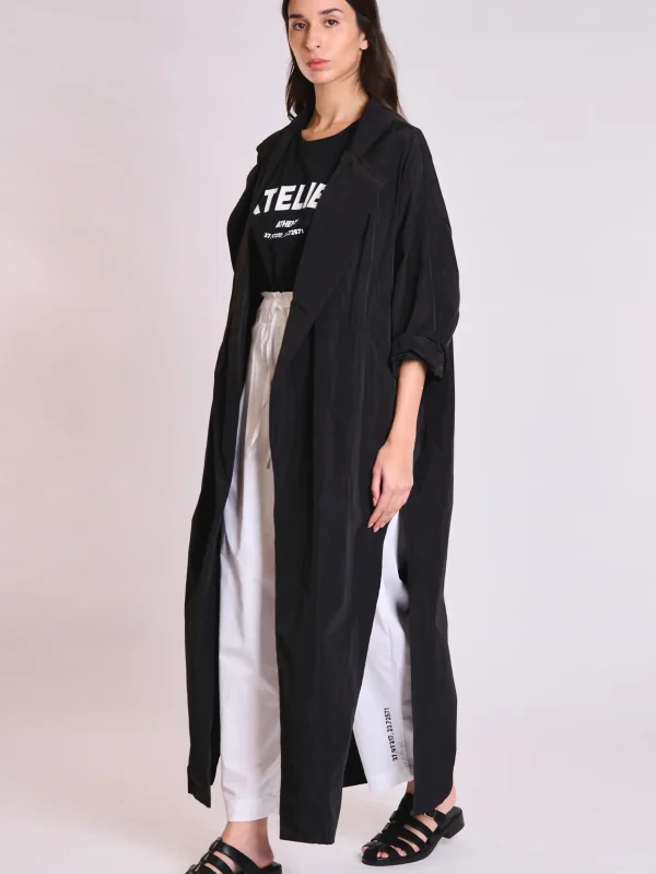 Atelier by Collectiva Noir AT TRENCH COAT - Black