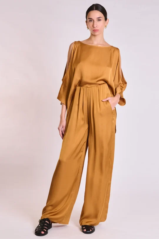 Atelier by Collectiva Noir BLOSSOM PANTS - Camel