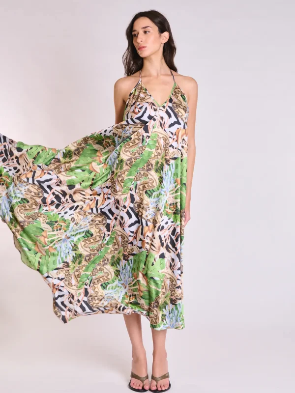 Atelier by Collectiva Noir JUNIPER DRESS - Leopard