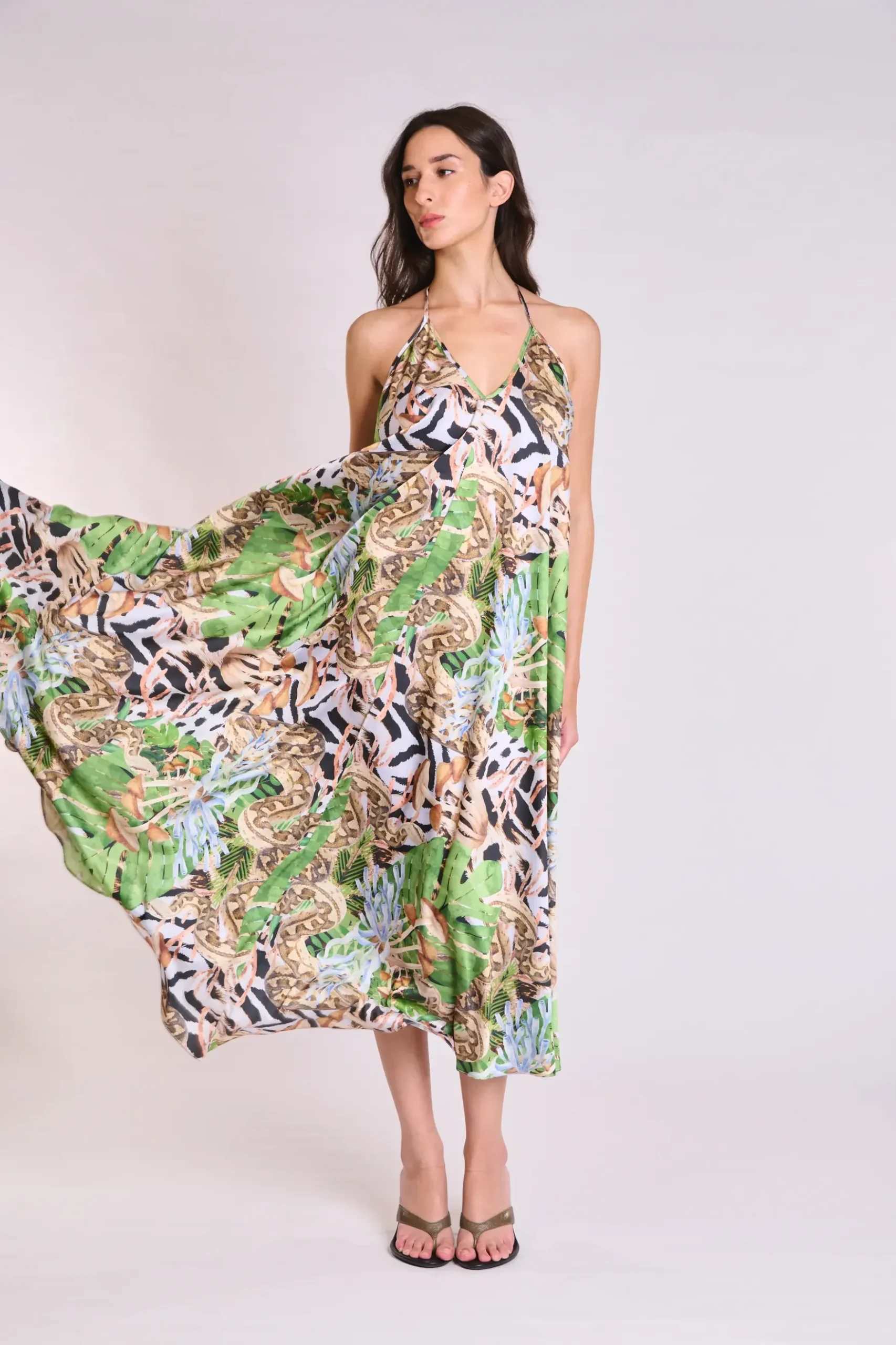 Atelier by Collectiva Noir JUNIPER DRESS - Leopard