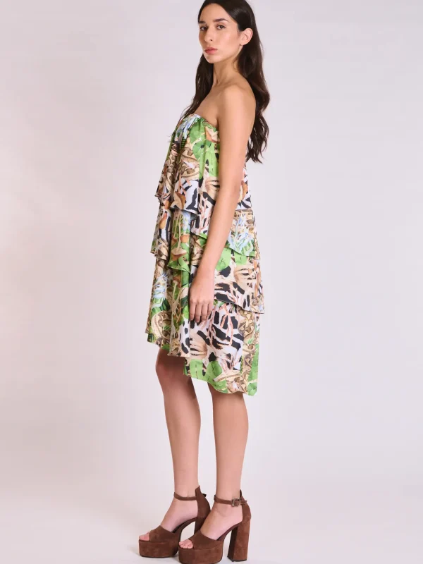 Atelier by Collectiva Noir ROSE DRESS - Leopard