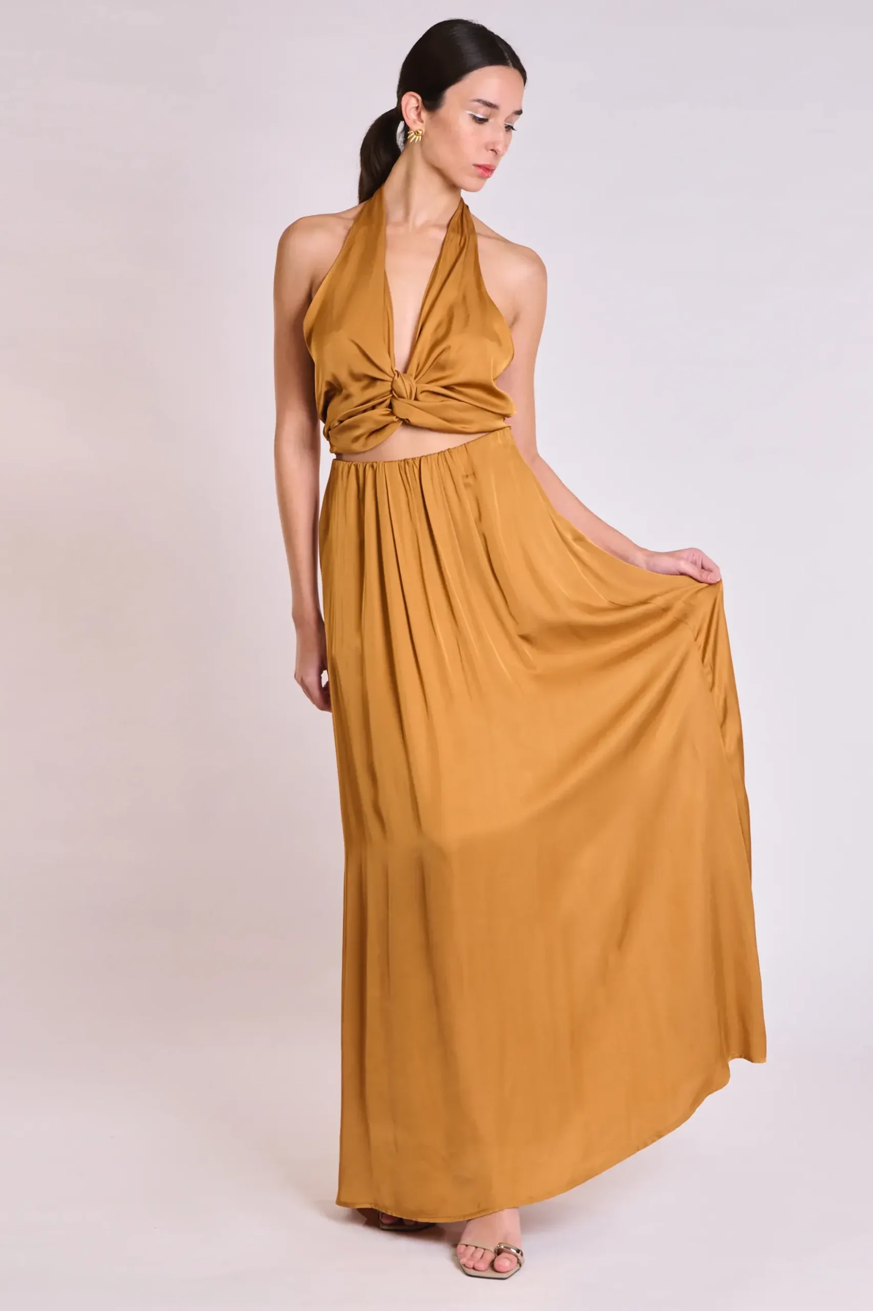 Atelier by Collectiva Noir ROWAM SKIRT - Camel