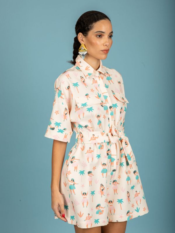 Chaton Elio playsuit - Ecru