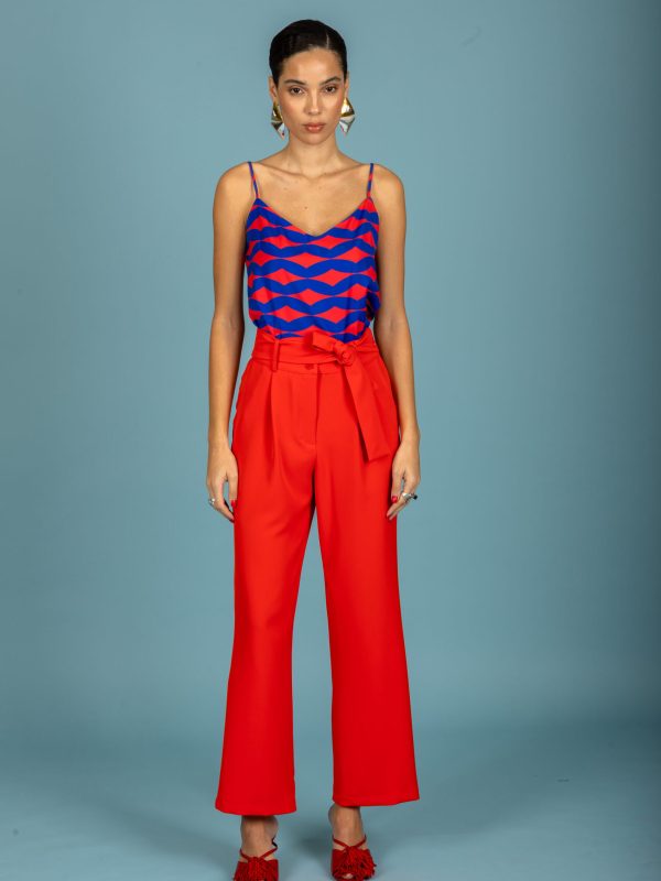 Chaton Fernanda pants- Intense Red