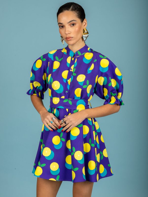 Chaton Diego short dress - Purple