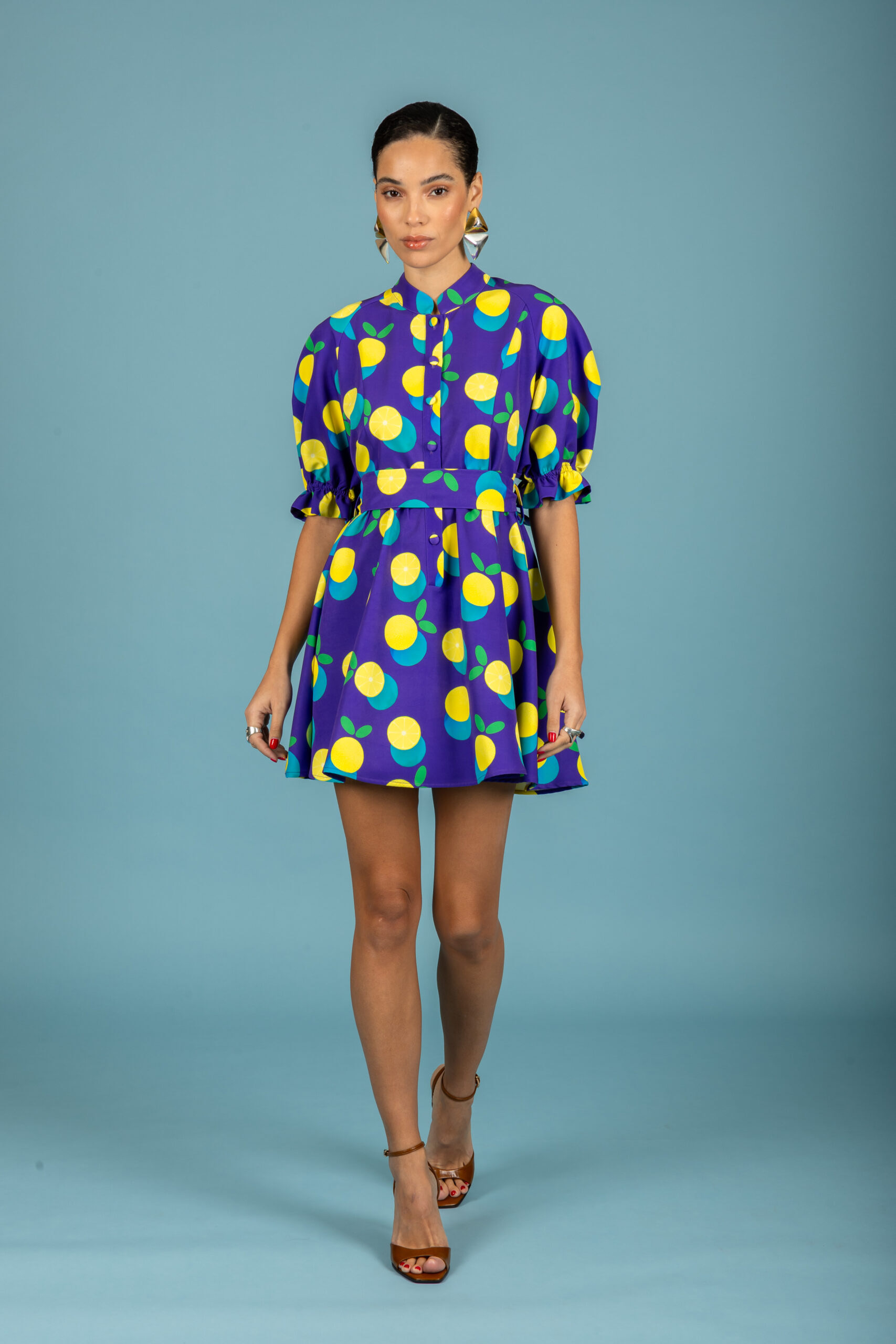 Chaton Diego short dress - Purple