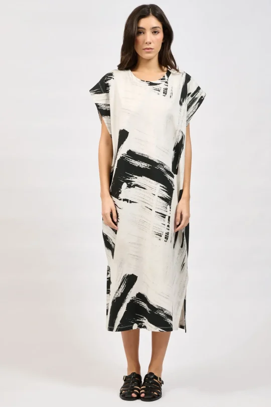 Collectiva Noir BRUSH DRESS - Black Collectiva Noir BRUSH DRESS - Black