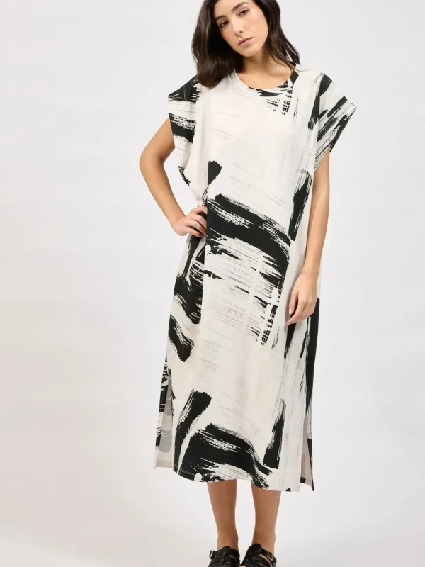 Collectiva Noir BRUSH DRESS - Black