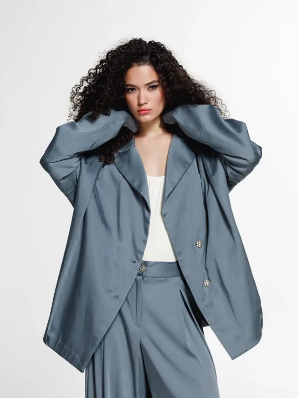 The Jerkins Chesmu Blazer - Stone Blue