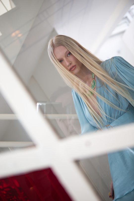 Nazezhda SARAH DRESS - AQUA Nazezhda SARAH DRESS - AQUA