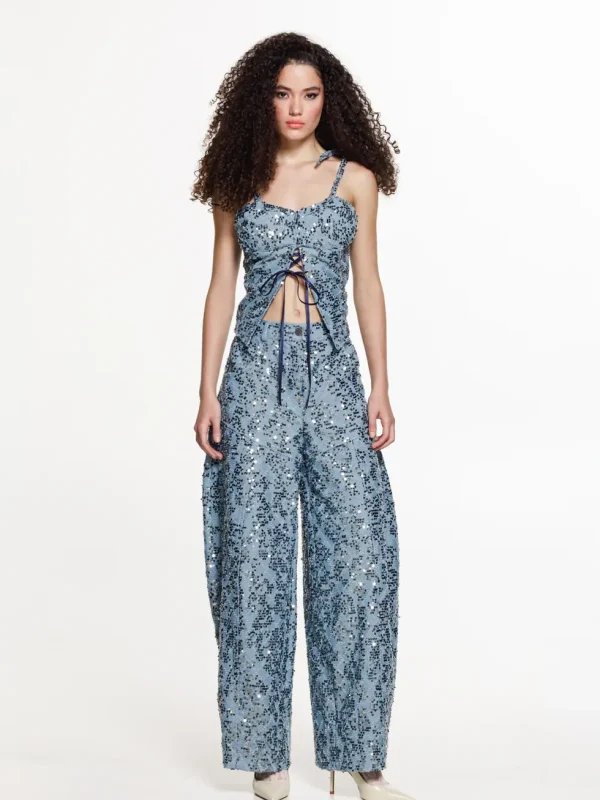 The Jerkins Igasho Denim Pants Light Blue