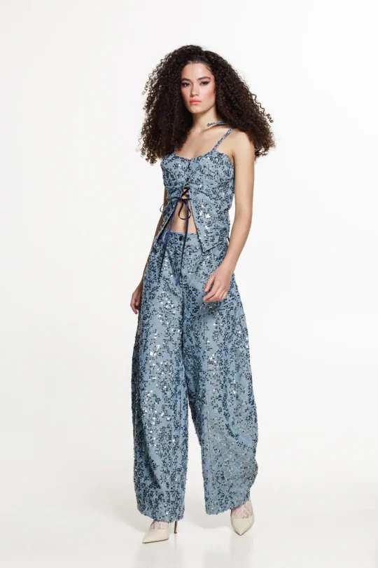 The Jerkins Igasho Denim Pants Light Blue